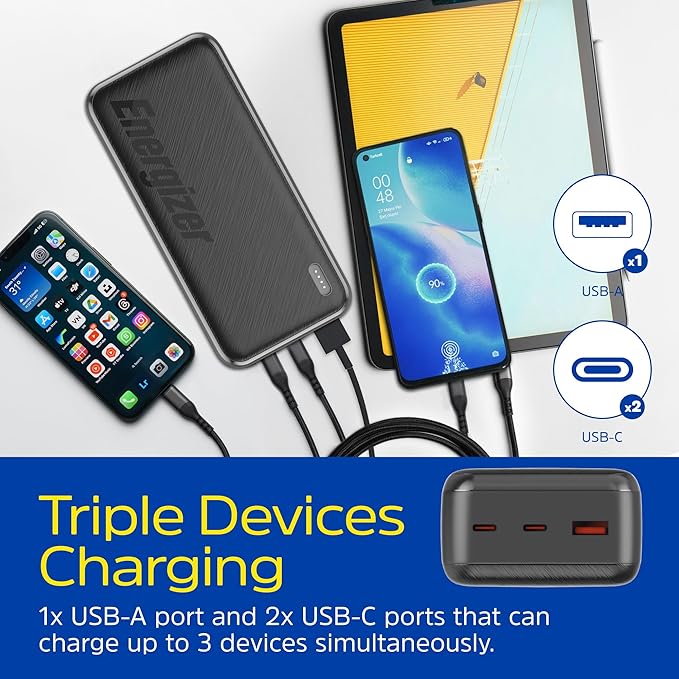 Energizer 30000mAh Portable Charger 22.5W