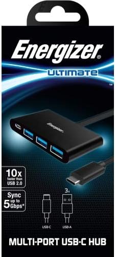 Energizer HC304A USB to Type C Multi Port Hub